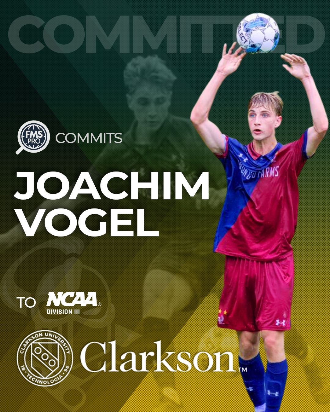 FMSpro commits Joachim Vogel to Clarkson University