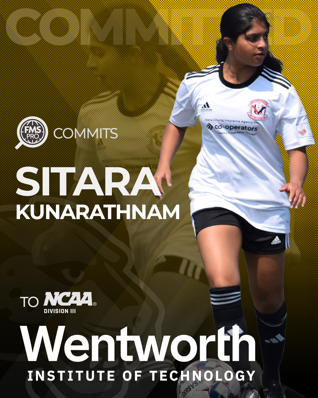 Sitara Kunarathnam defender commitment Wentworth soccer