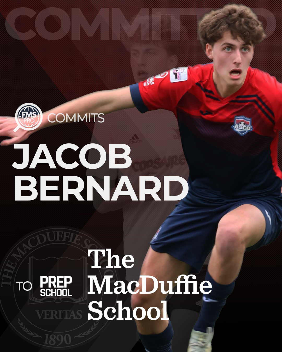 Jacob Bernard The MacDuffie School soccer commitment