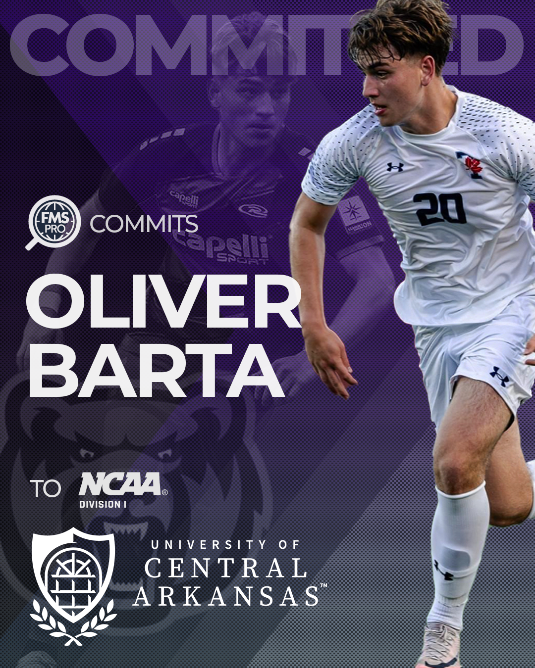 Oliver Barta, commit to University of Central Arkansas