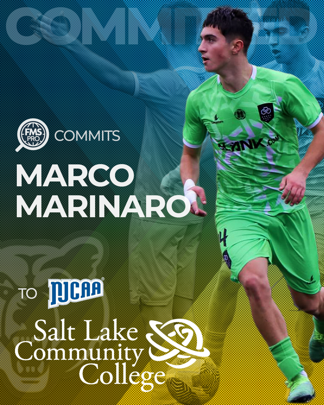Marco Marinaro soccer forward signing Salt Lake Community College