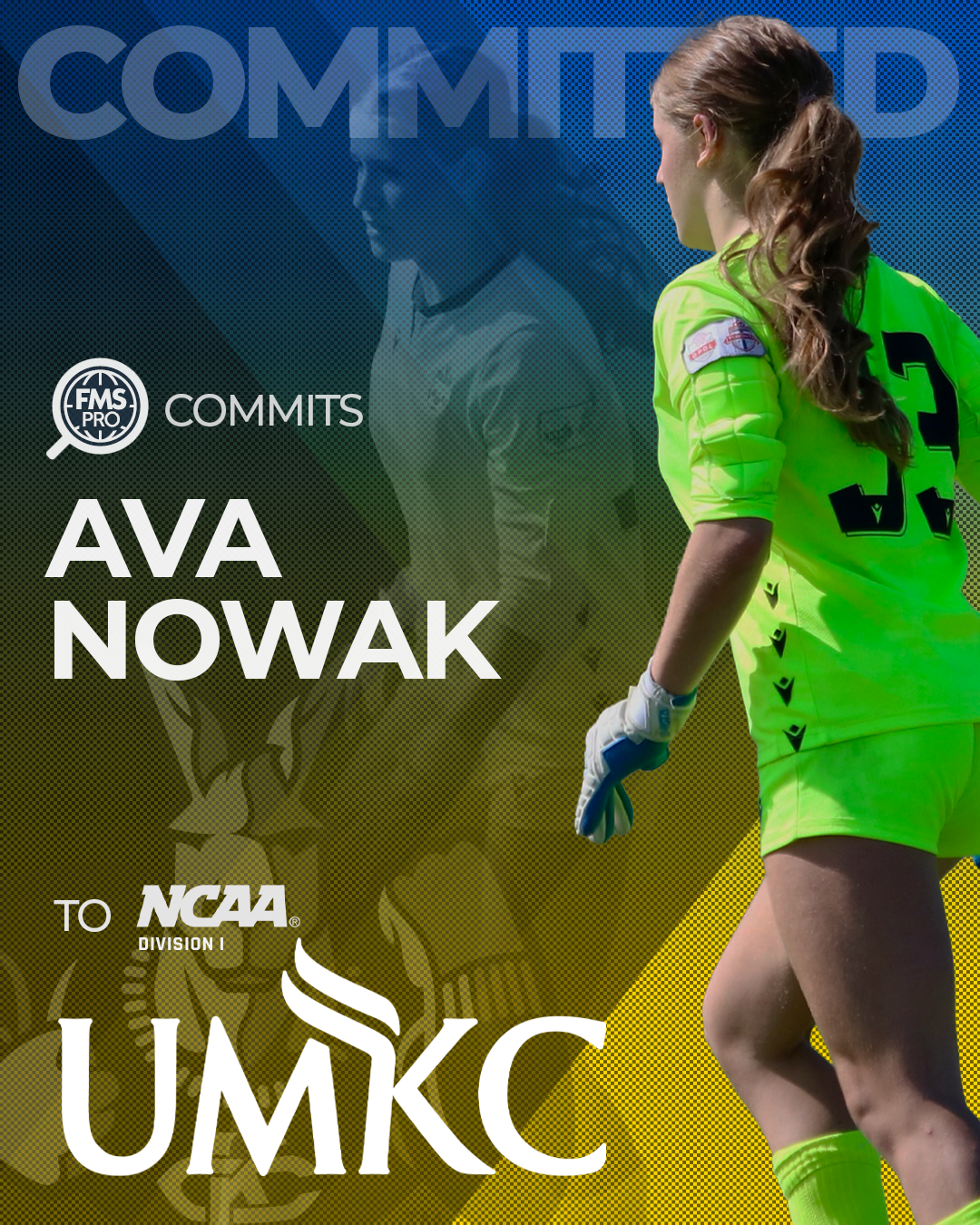 Ava Nowak goalkeeper commitment UMKC Vaughan Soccer
