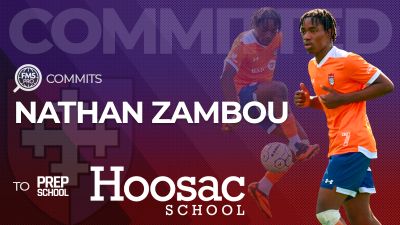 Dynamic attacking talent Nathan Zambou is heading to Hoosac School for the next stage of his development. The St-Laurent 2009 forward brings creativity, pace, and attacking flair to a championship-winning program as he continues to attract attention from college programs.