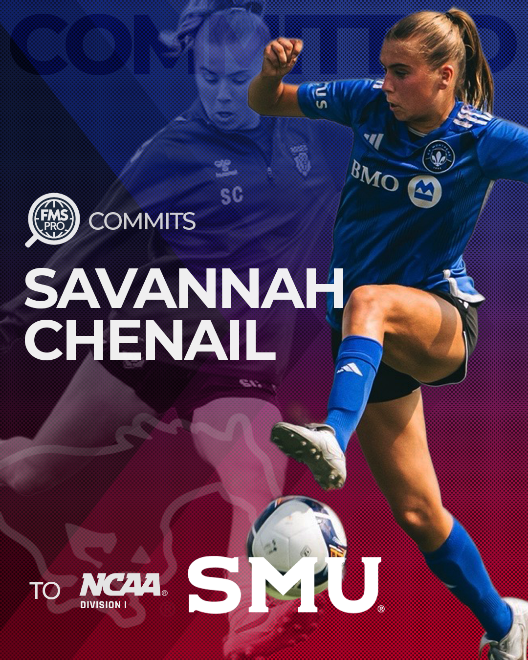Savannah Chenail soccer commitment SMU fullback midfielder