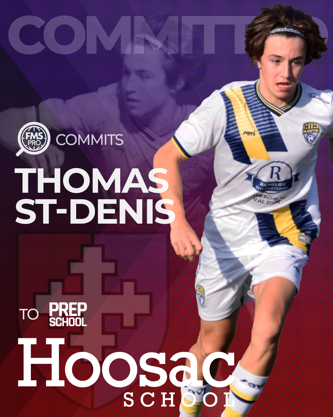 Thomas St-Denis, commit to Hoosac School