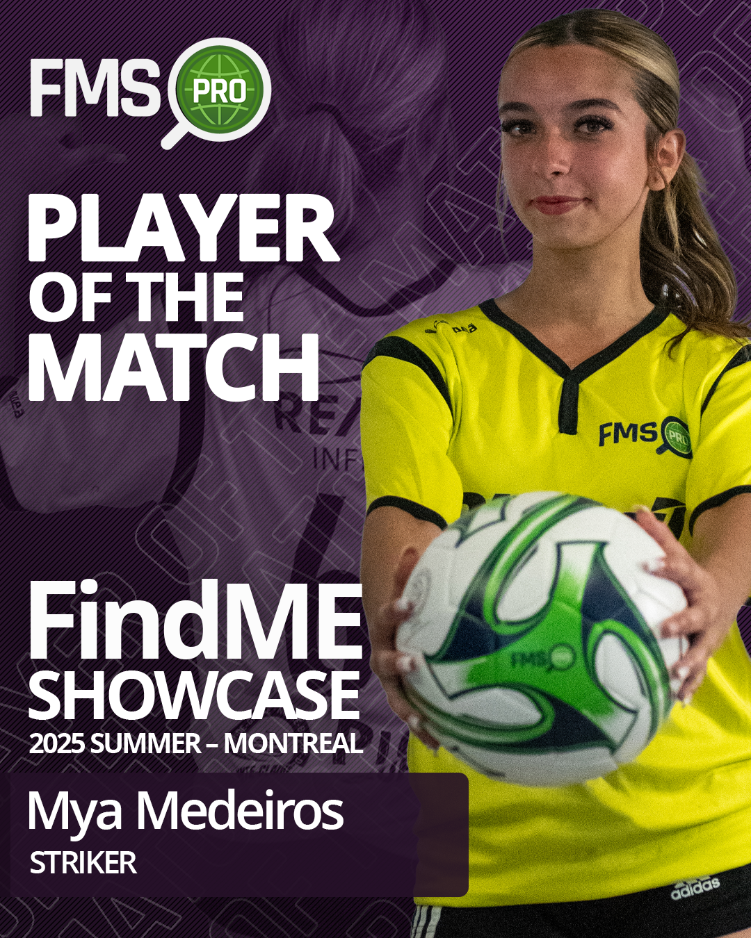 Mya Medeiros Player of the Match Orange A vs Yellow B