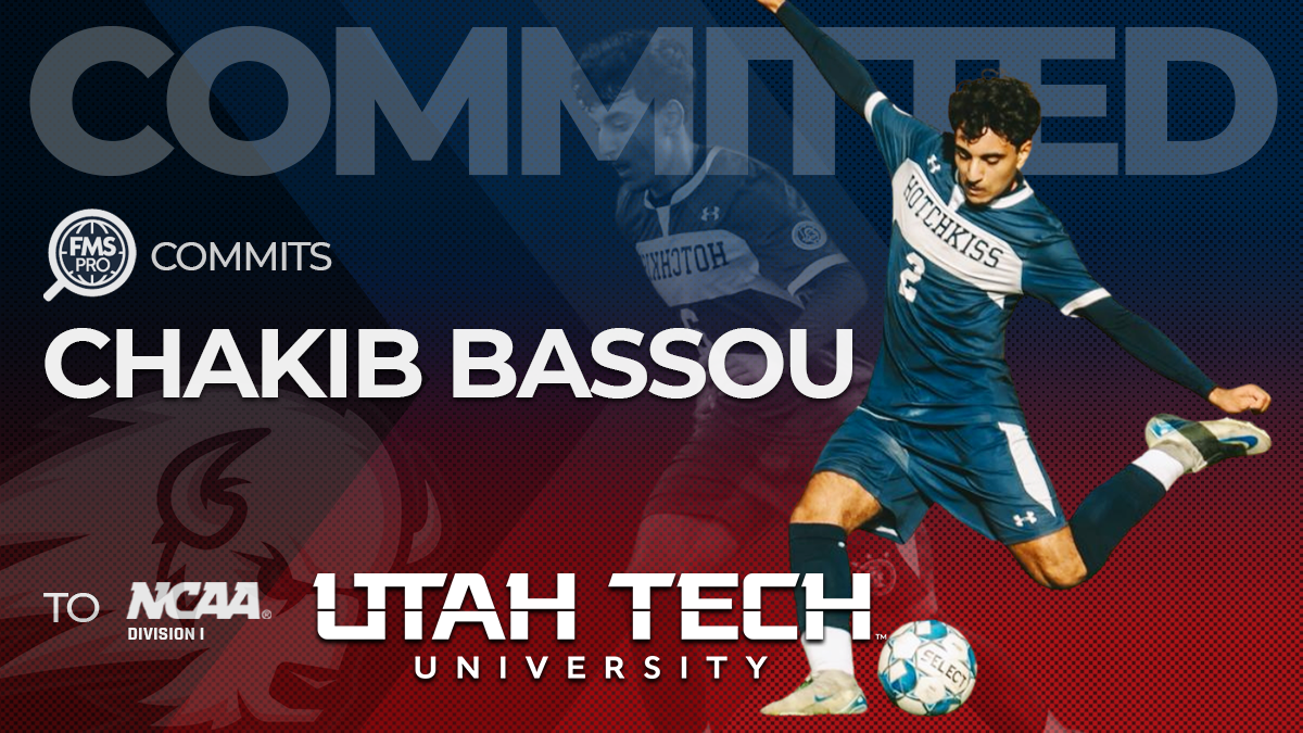 FMSpro is excited to announce the signing of technical and high-IQ utility player, Chakib Bassou! A 2007-born standout and captain at Hotchkiss, Chakib is taking his perfect 4.0 GPA and versatile skill set to Utah Tech University. Coach Jonny Broadhead, the reigning WAC Coach of the Year, is thrilled to add Chakib as the Trailblazers transition to the highly competitive Mountain West Conference. Learn more about this major D1 signing!