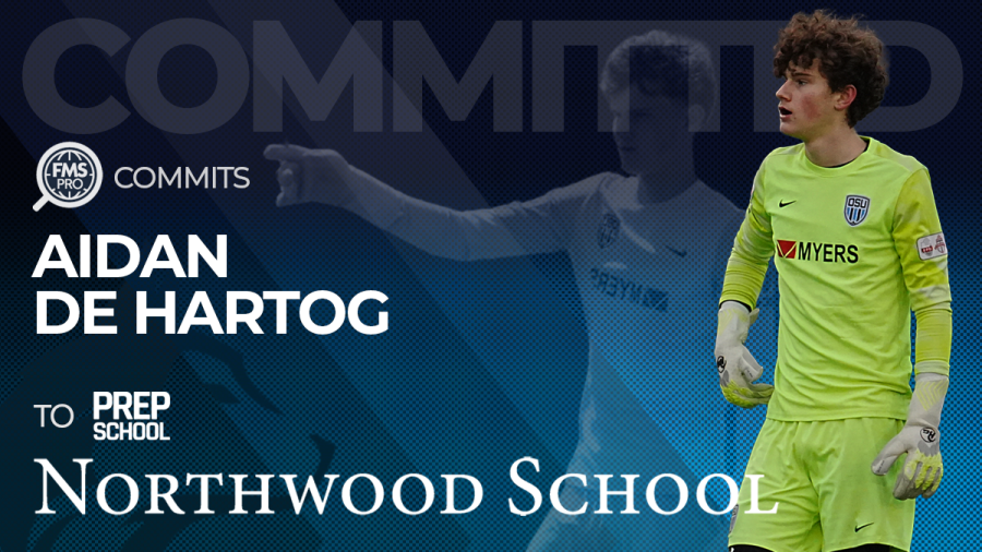 Aidan De Hartog goalkeeper commitment Northwood School
