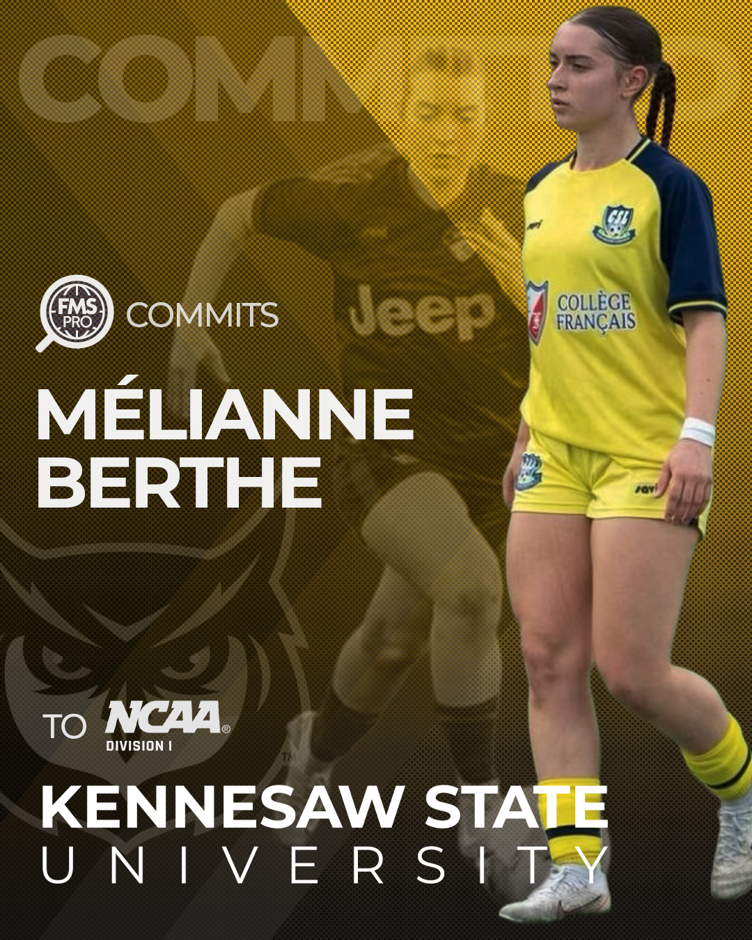 Mélianne Berthe commitment Kennesaw State University soccer