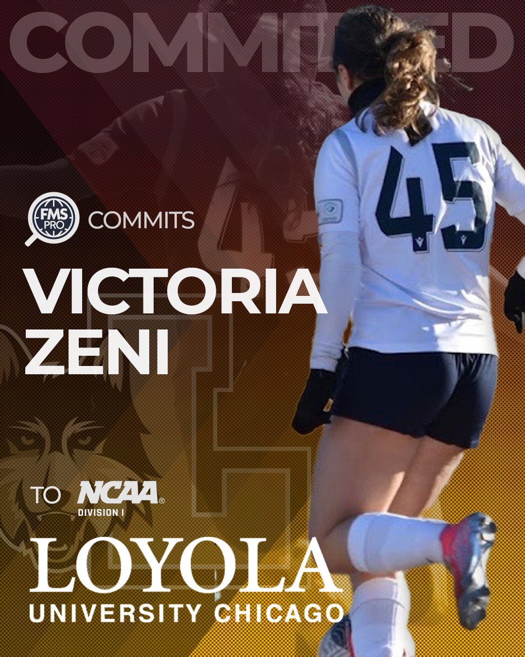Victoria Zeni, NCAA Division I commit to Loyola University Chicago
