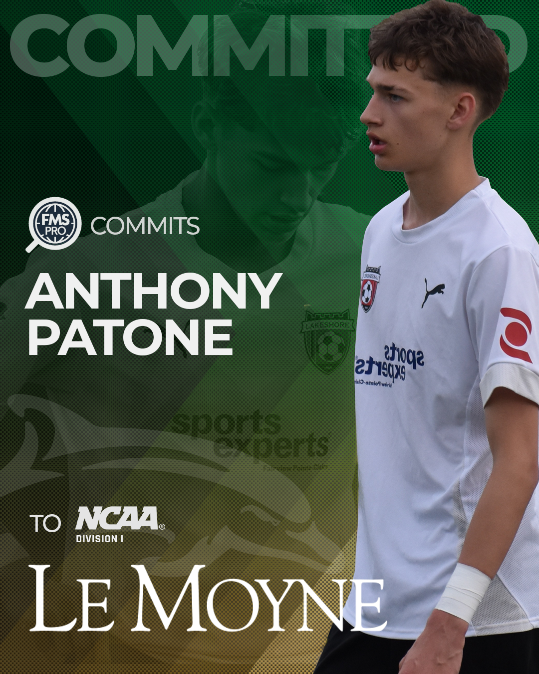 Anthony Patone winger Le Moyne commit