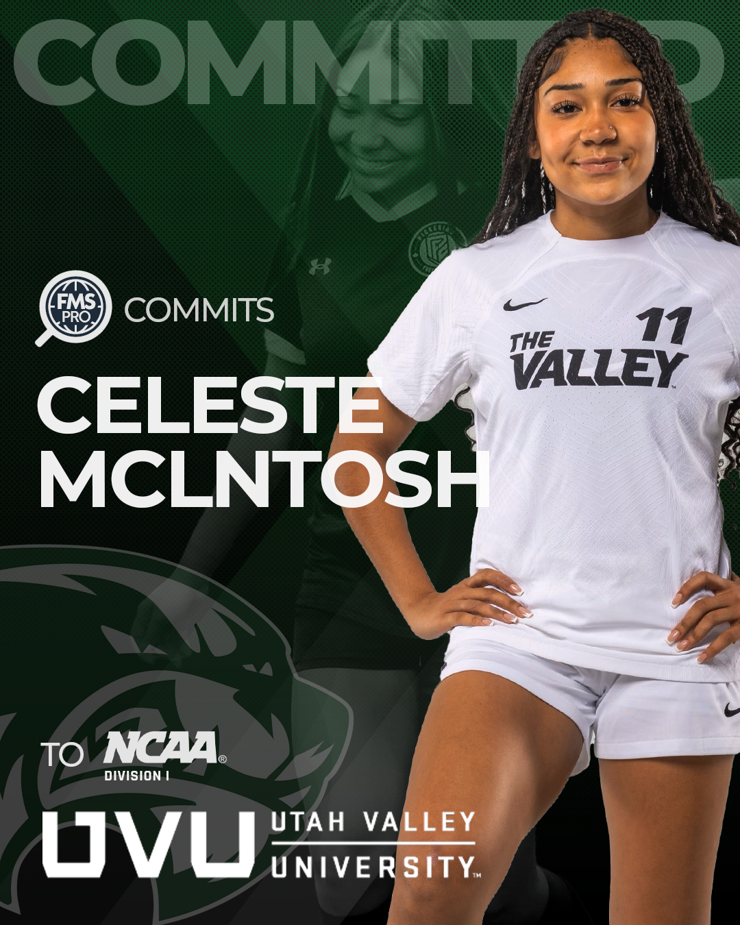 Celeste McIntosh wing back Utah Valley soccer signing