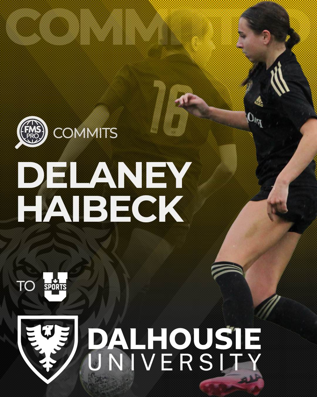 Delaney Haibeck centre back Burnaby Team BC Dalhousie commitment