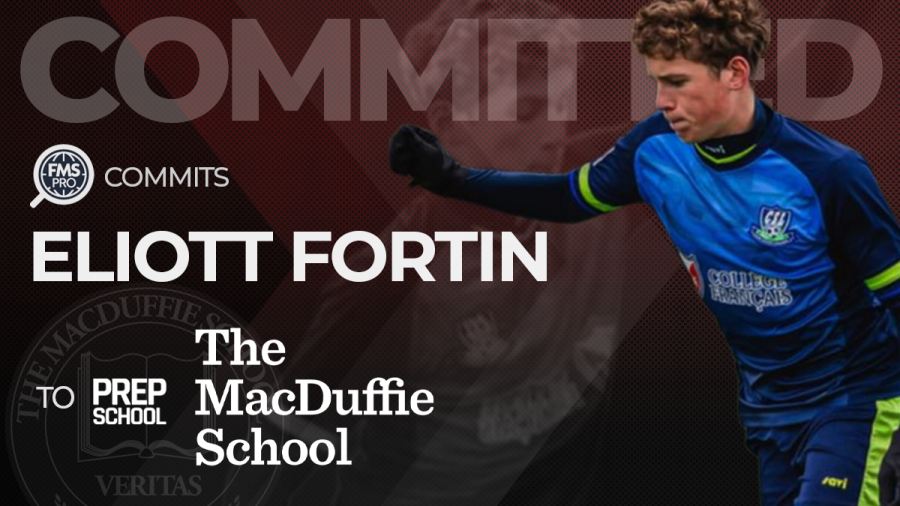 Eliott Fortin signing with The MacDuffie School