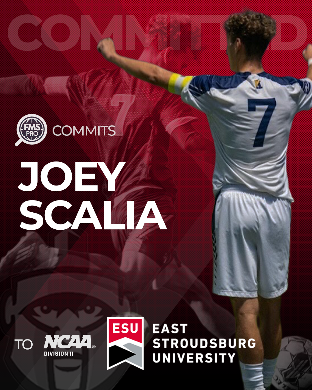 Joey Scalia midfielder signing East Stroudsburg University