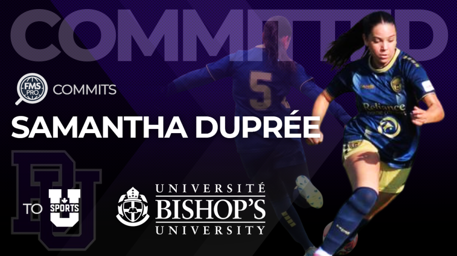 FMSpro is excited to announce that Oakville OPDL standout Samantha Duprée has committed to Bishop’s University. A versatile and hardworking full back with exceptional technical ability, Samantha has earned this opportunity through her dedication, passion, and commitment to the game.