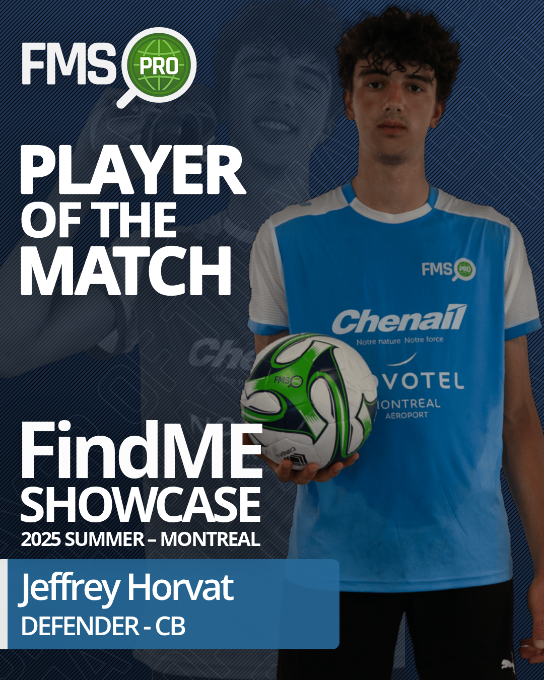 player of the match findme 2025 montreal boys jeffrey horvat