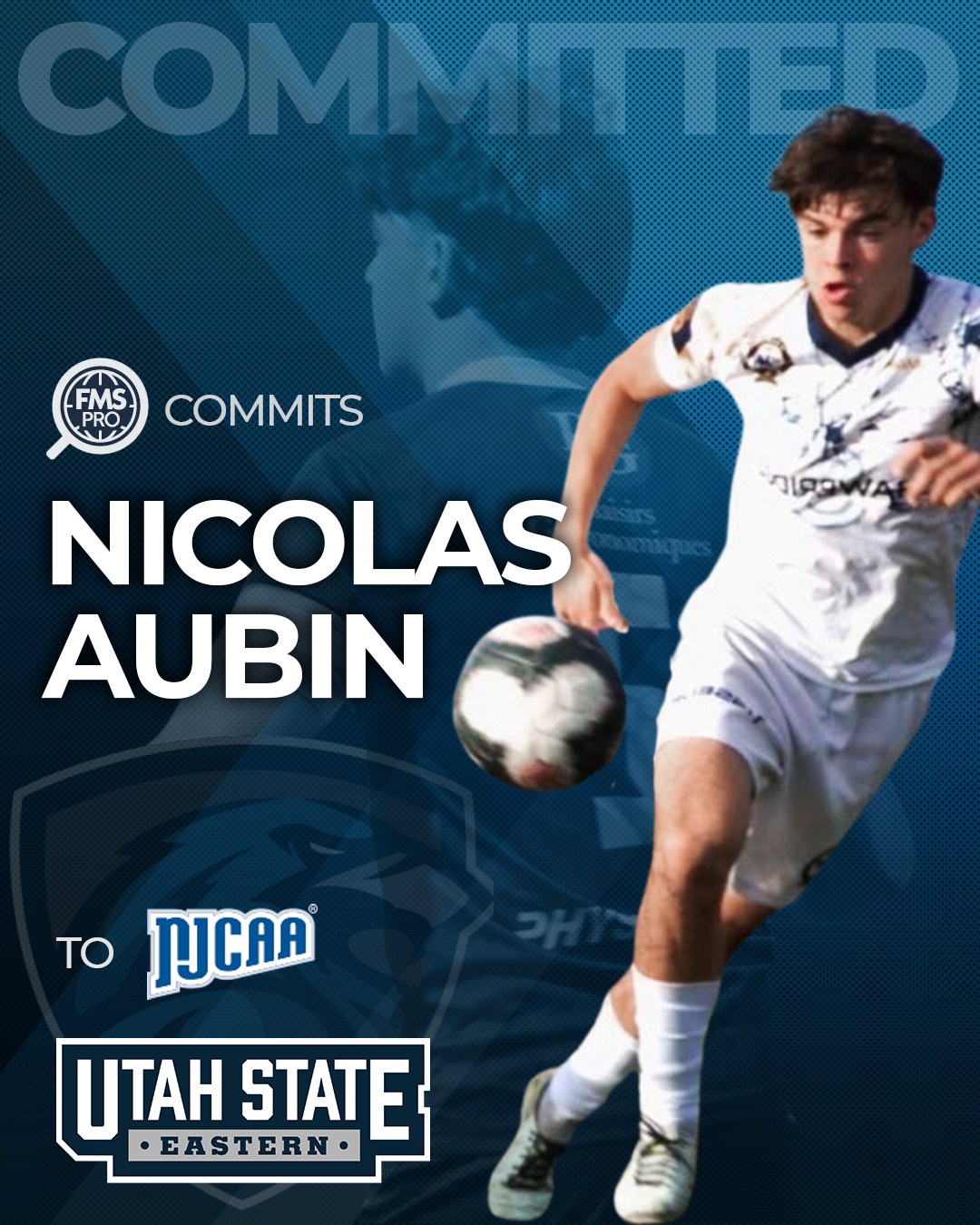 FMSpro confirms the commitment of versatile defender Nicolas Aubin to Utah State University Eastern! The FC Boreal standout, known for his exceptional physicality and leadership qualities developed as a dual-sport athlete (soccer and hockey), will join Coach Bruce Palmbaum's program. Nicolas is expected to bring the toughness and aerial dominance needed to help the team continue competing for a championship title. Read the full signing announcement!