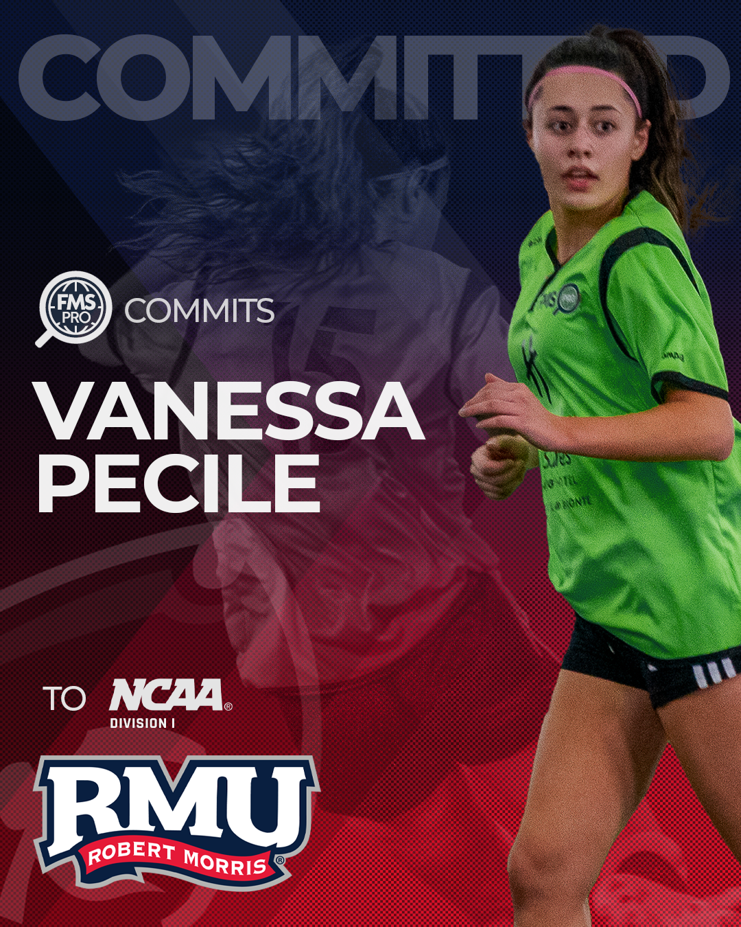 Vanessa Pecile, commit to Robert Morris University