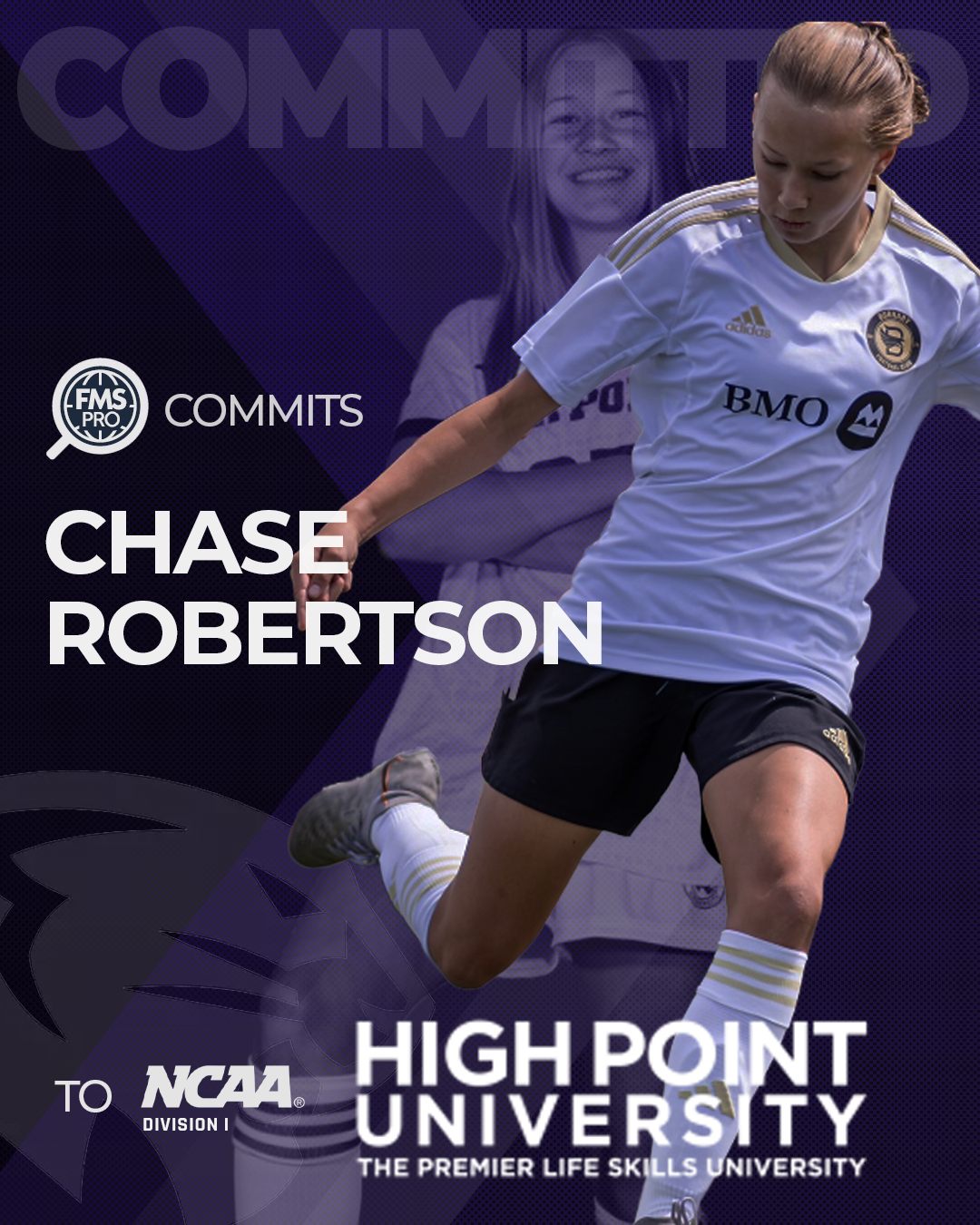 Chase Robertson High Point University soccer commitment