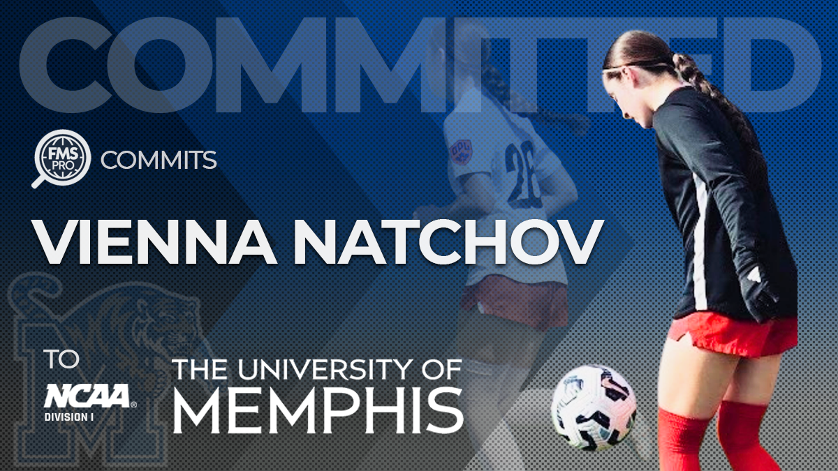 Highly technical attacking midfielder Vienna Natchov has committed to the University of Memphis, where she will continue her academic and athletic career with one of the nation's top NCAA Division I women's soccer programs.