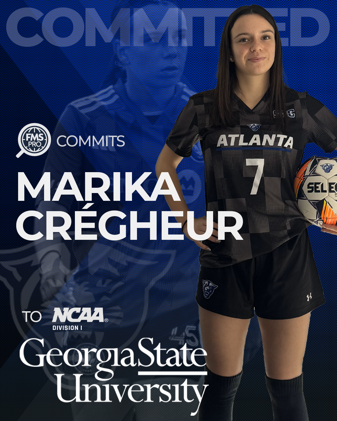 Marika Crégheur, NCAA Division 1 commit to Georgia State University