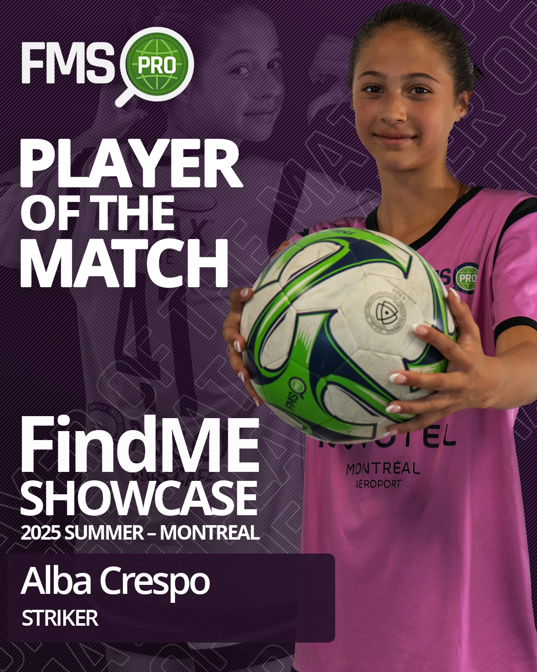 Alba Crespo Player of the Match Pink B vs Burgundy A