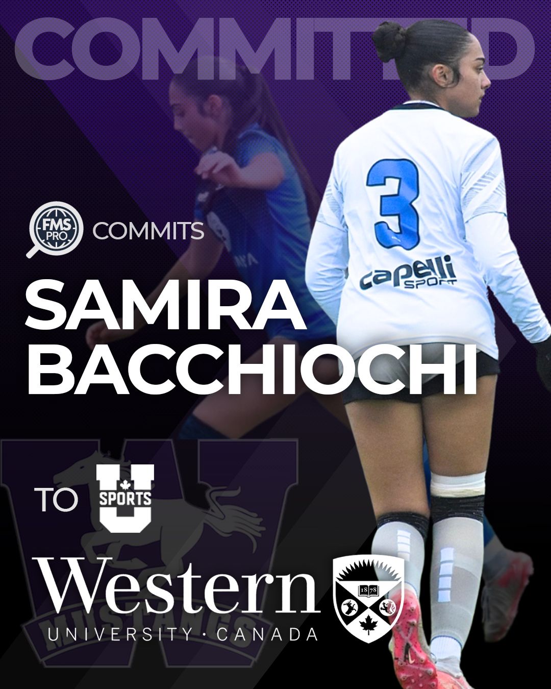 FMSpro commits Samira Bacchiochi to Western University
