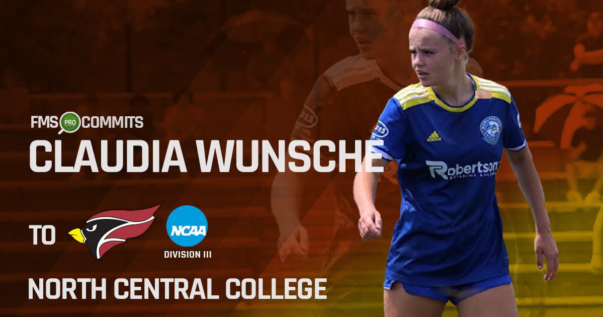 Claudia Wunsche signing with North Central College, midfielder for Burlington Bayhawks with coach Andrew Gamarra