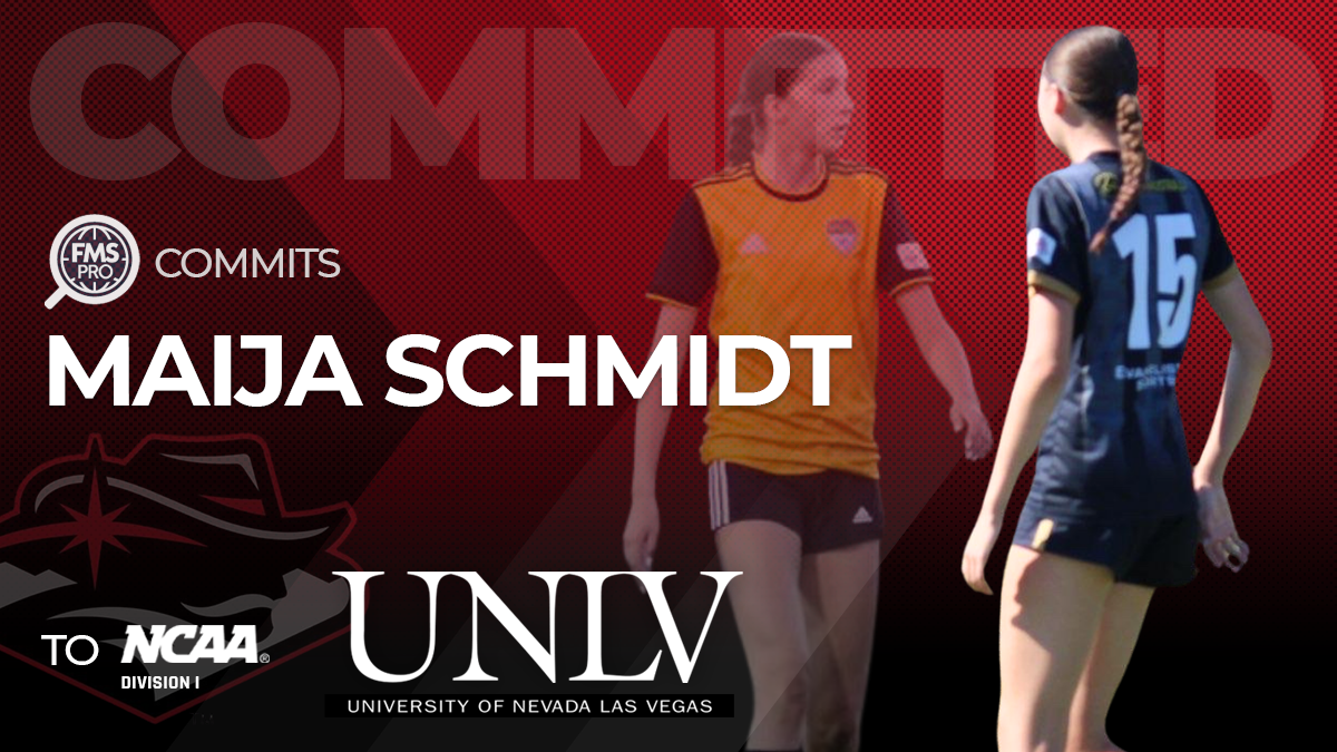 FMSpro proudly celebrates Maija Schmidt’s commitment to the University of Nevada, Las Vegas. The highly regarded centre back brings size, skill, and academic ambition to a rising NCAA Division I program.