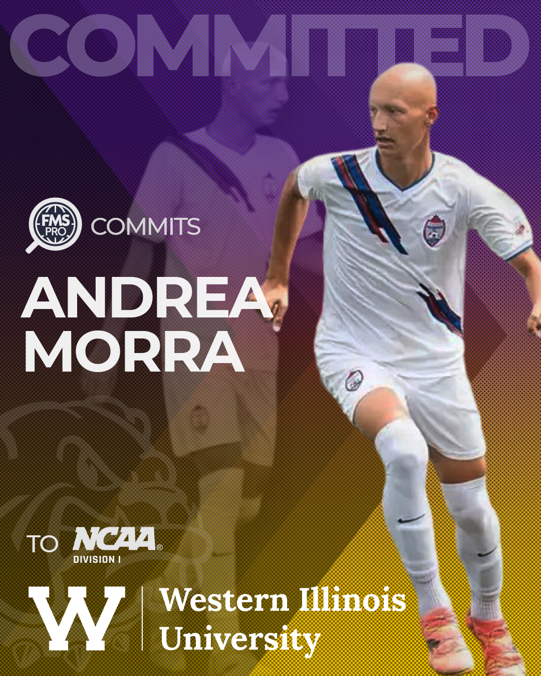 FMSpro is proud to announce the signing of Andrea Morra to NCAA Division 1 program, Western Illinois University.