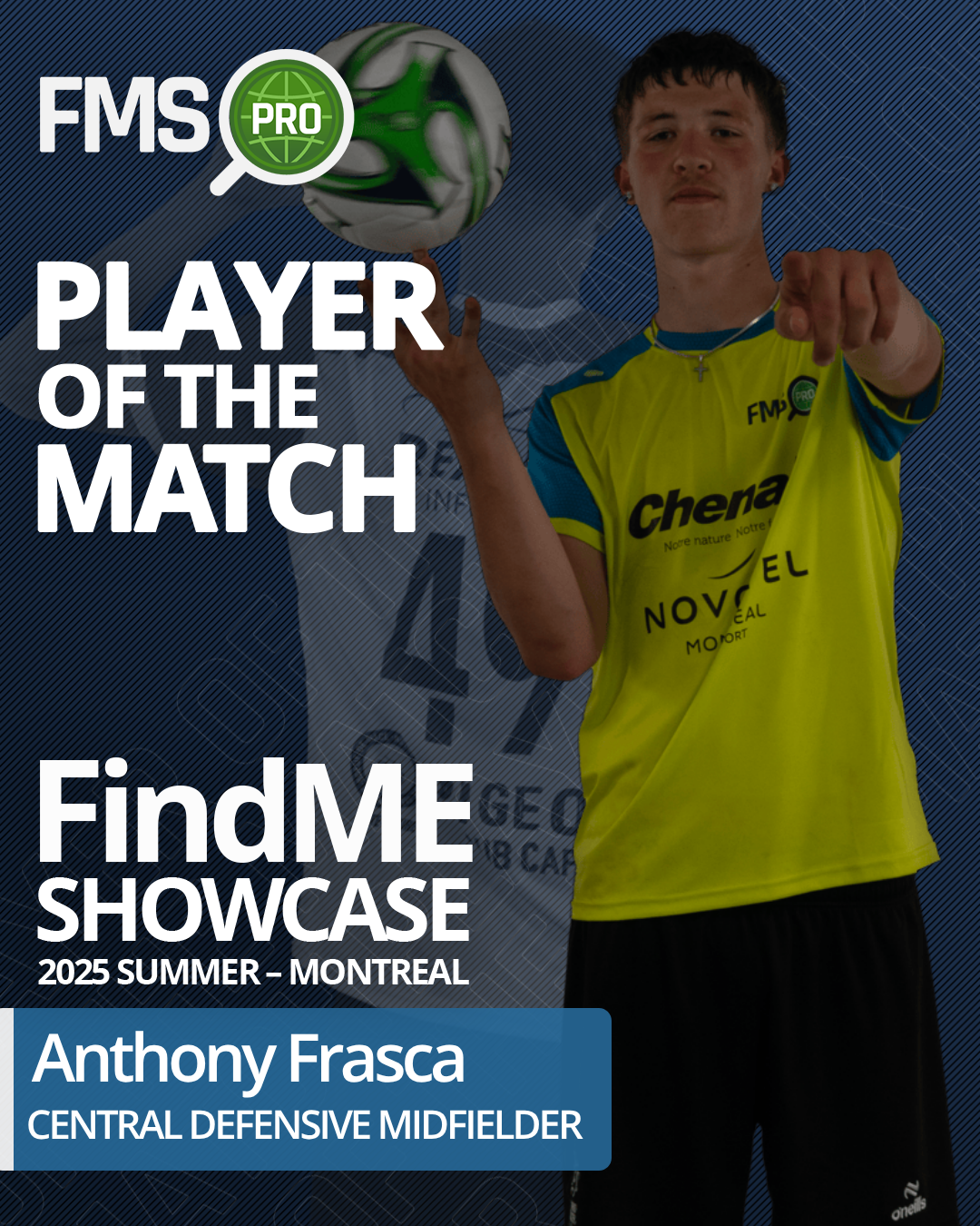 player of the match findme 2025 montreal boys anthony frasca