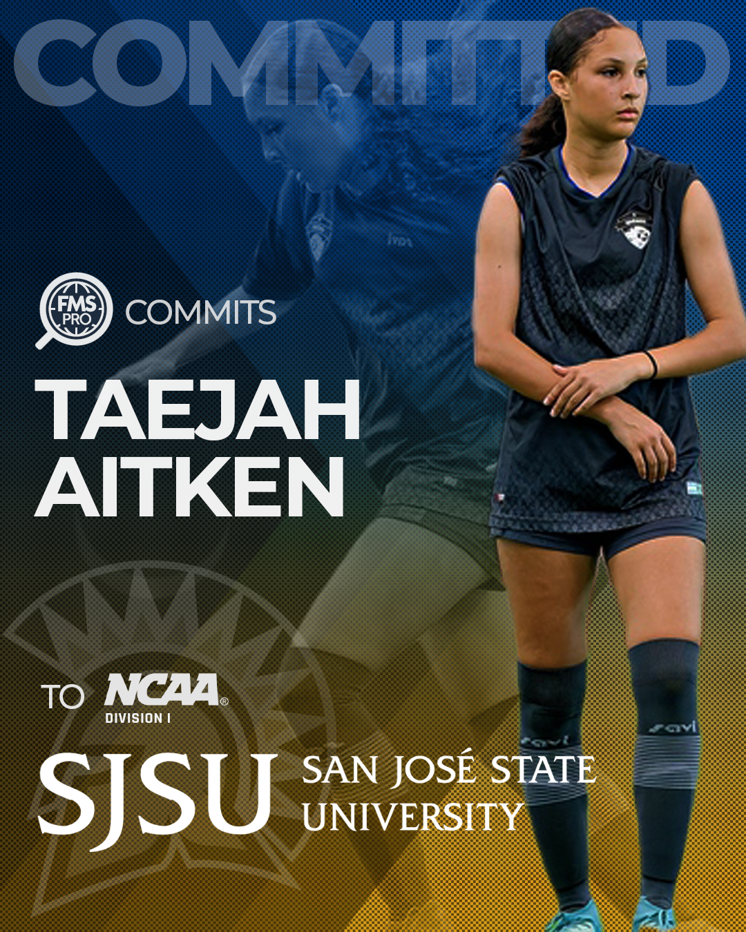 Taejah Aitken attacking midfielder San Jose State