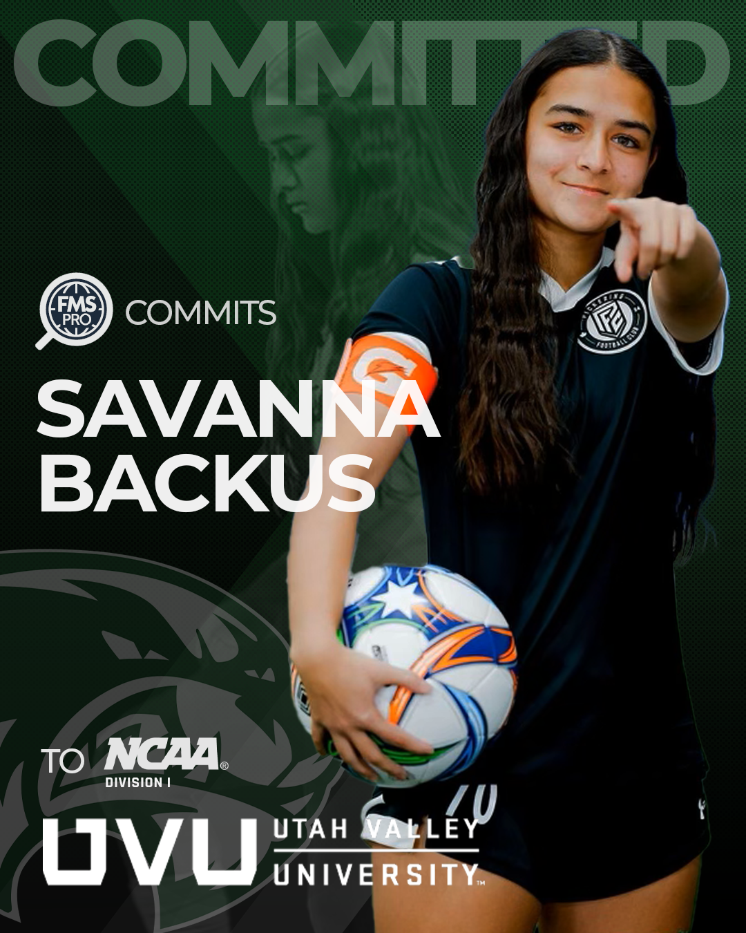 Savanna Backus commit to Utah Valley University