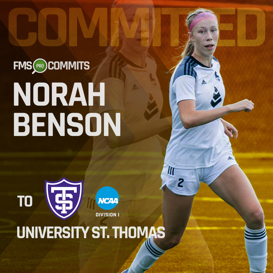 Norah Benson signed with NCAA Division I University of St. Thomas, talented midfielder from Alliance FC London.