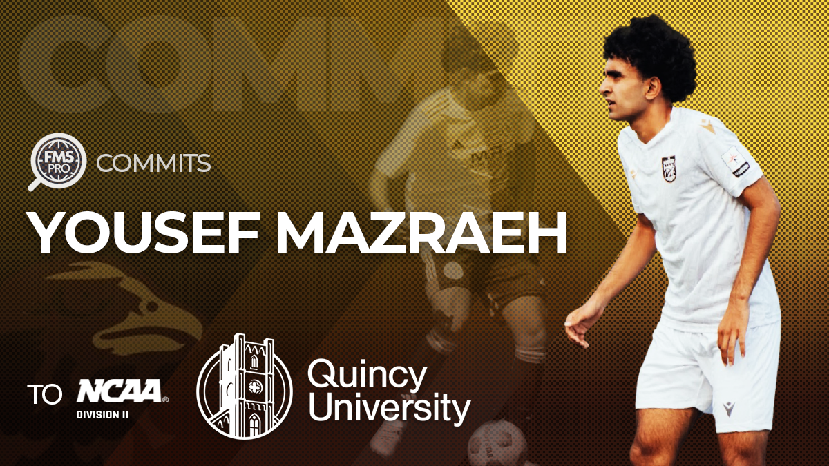 Known for his line-breaking passes and aerial dominance, The Borough’s Yousef Mazraeh has officially committed to Quincy University. Find out how this ball-playing centre-back plans to make an impact against top competition under Head Coach Mike Carpenter.