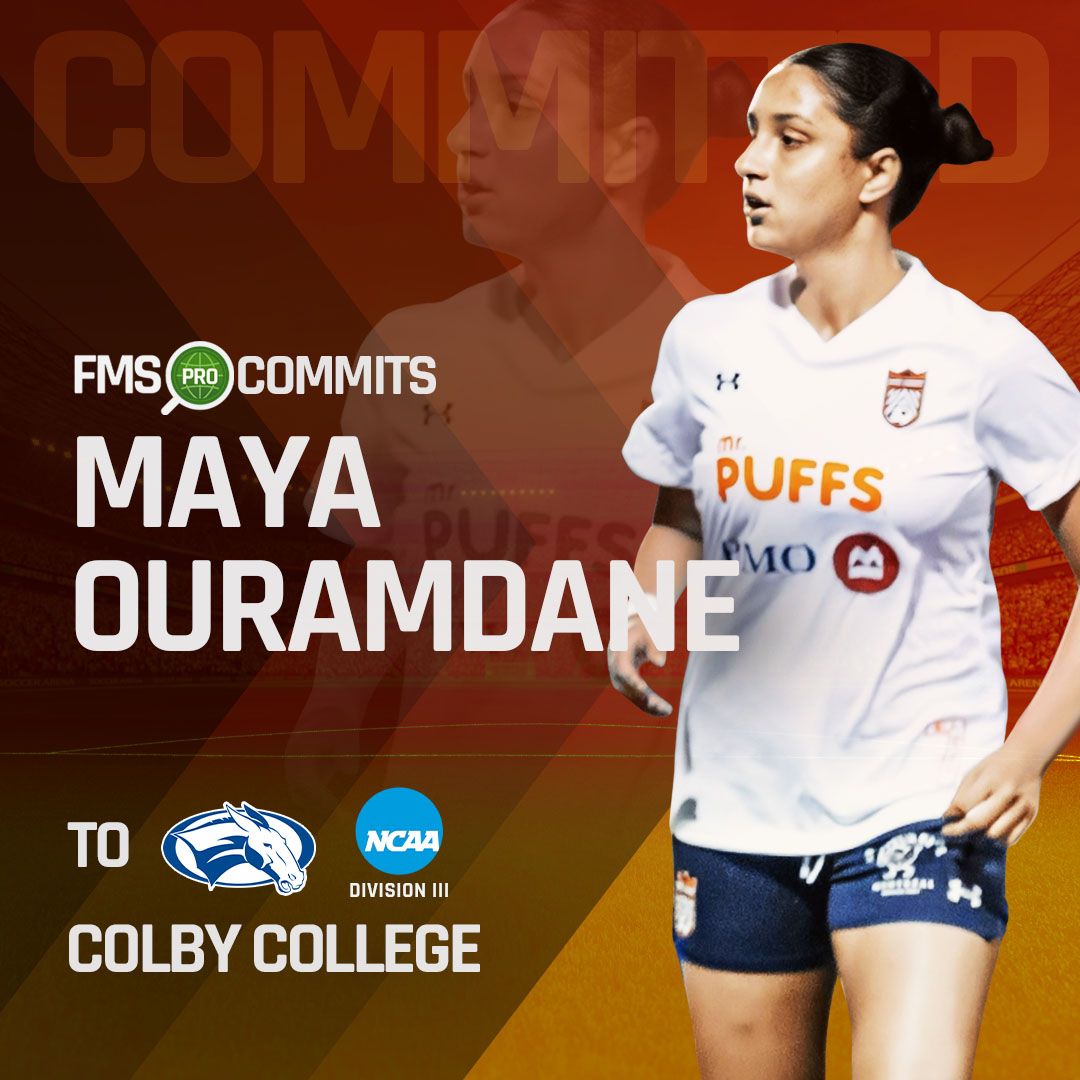 Maya Ouramdane signing with Colby College Soccer Team