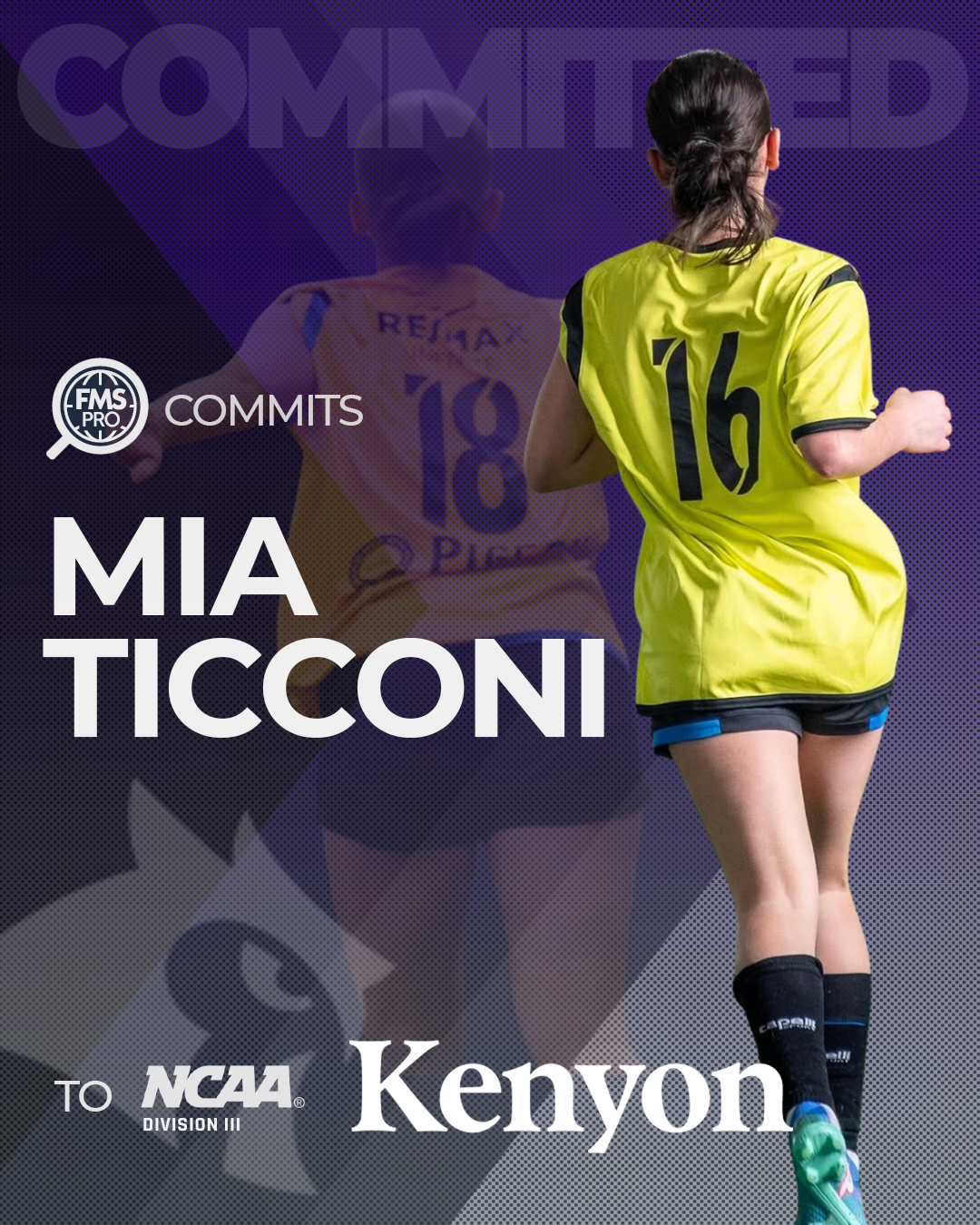 FMSpro commits Mia Ticconi to Kenyon College