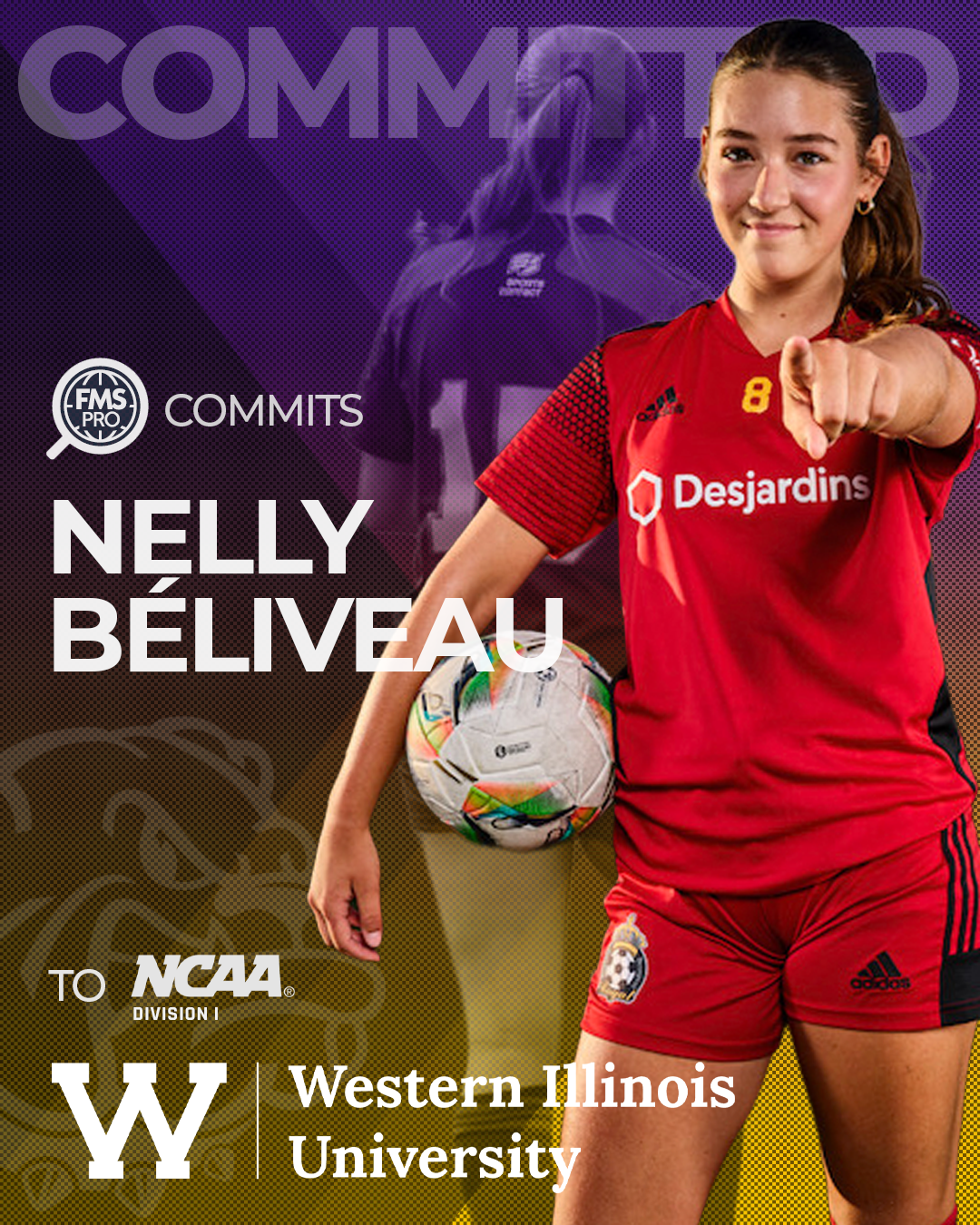 Nelly Béliveau in action for Royal Select Beauport during a PLSJQ match