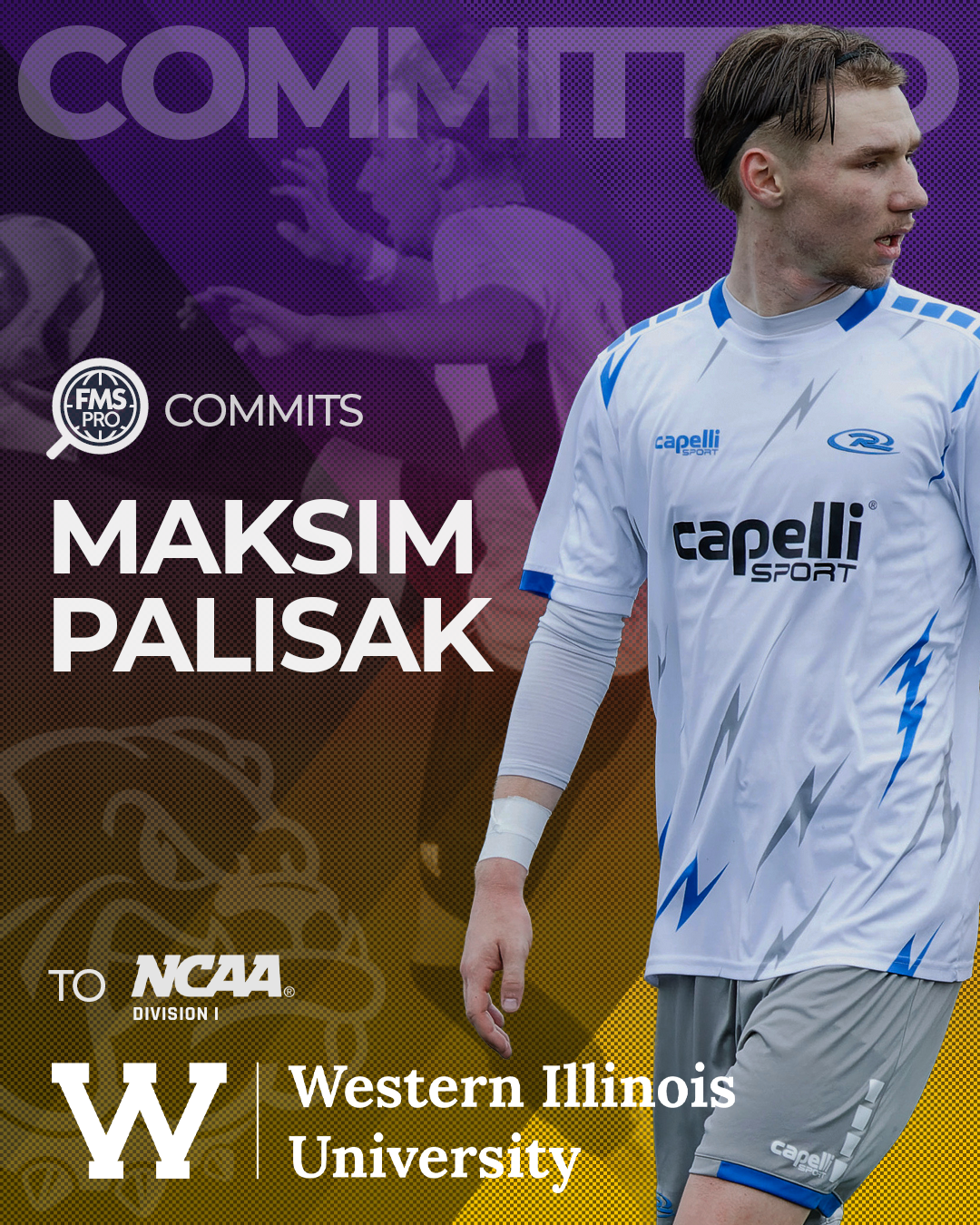 Maksim Palisak Rush midfielder commitment Western Illinois