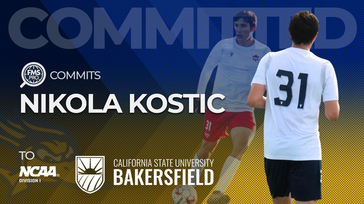Dominant left-footed centre back Nikola Kostic is headed to NCAA Division I soccer with California State University, Bakersfield. The 6’4” defender brings size, mobility, strength, and high soccer IQ to the Roadrunners program as he prepares to compete against top-level opposition on the West Coast.