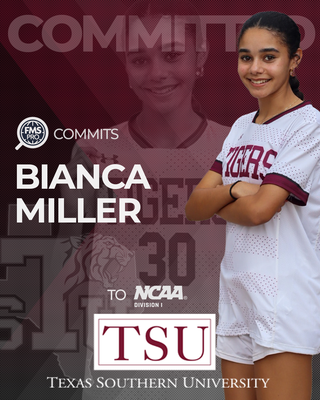 Bianca Miller Commits to NCAA Division I Texas Southern University