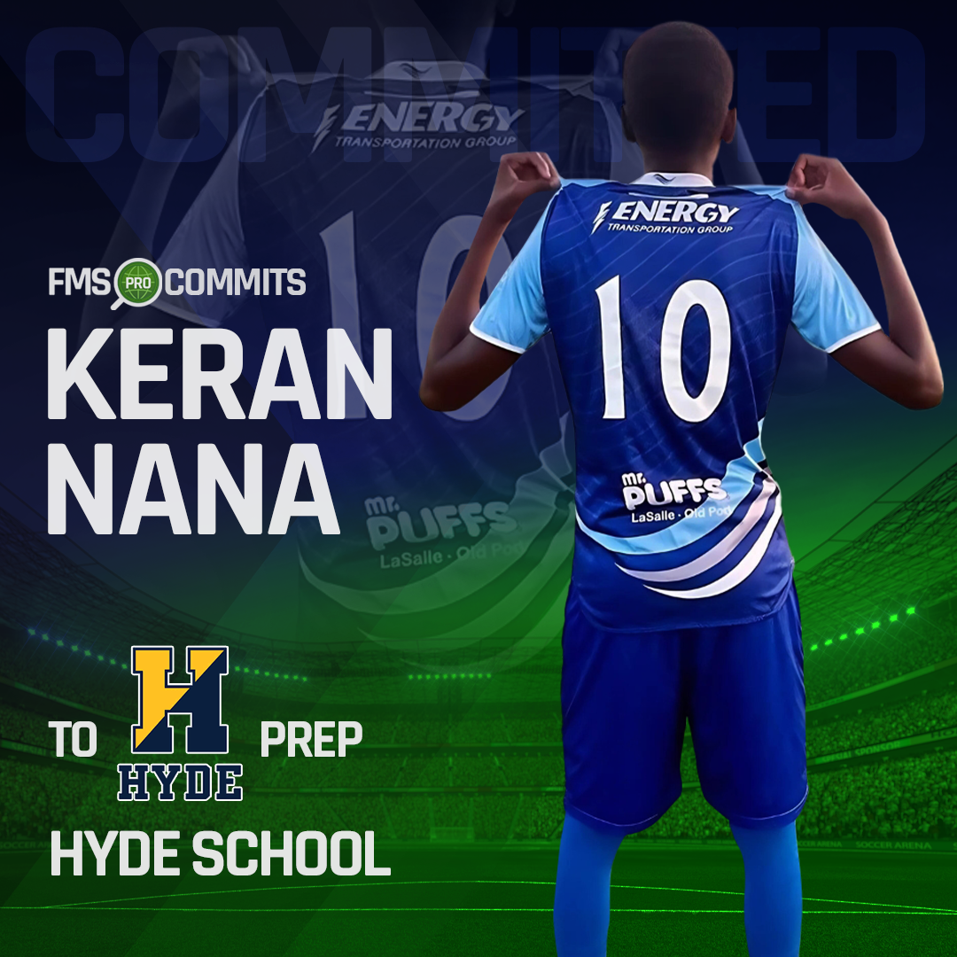 Keran Nana signing announcement with Hyde School - talented left-footed left back from Cs Lasalle and As Primo known for athleticism and attacking prowess.