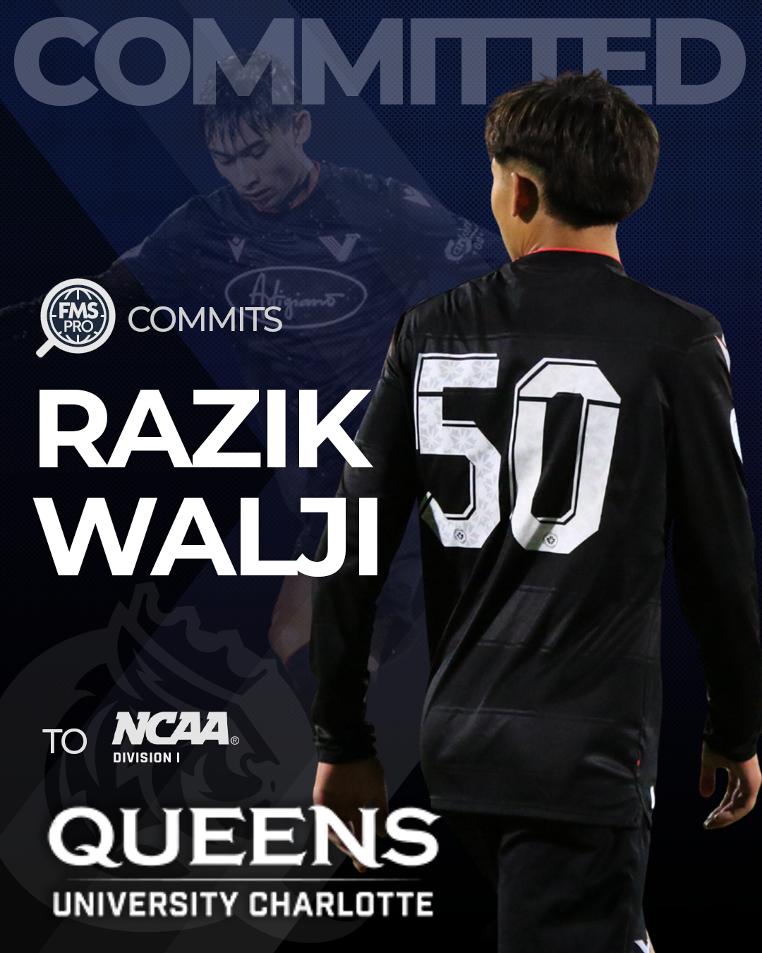 FMSpro commits Razik Walji to Queens University of Charlotte