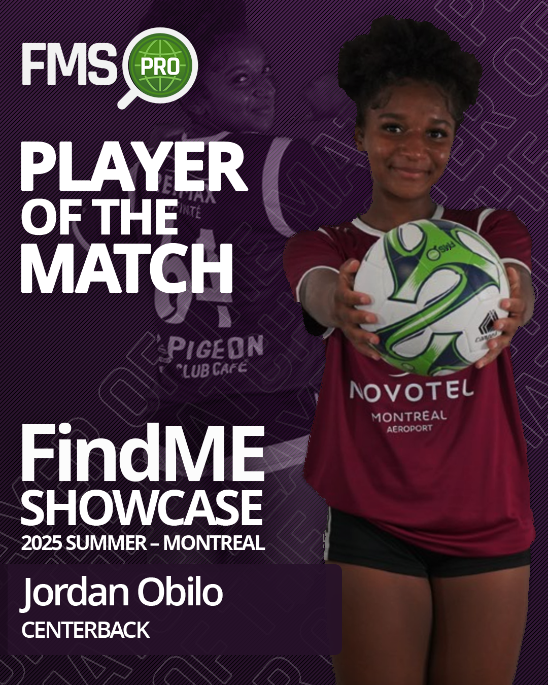 Jordan Obilo action shot navy b vs burgundy b girls soccer