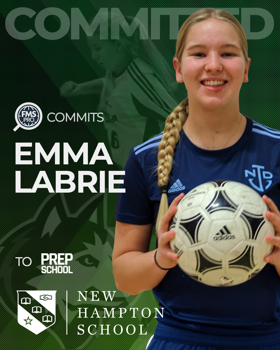 Emma Labrie winger signing New Hampton School