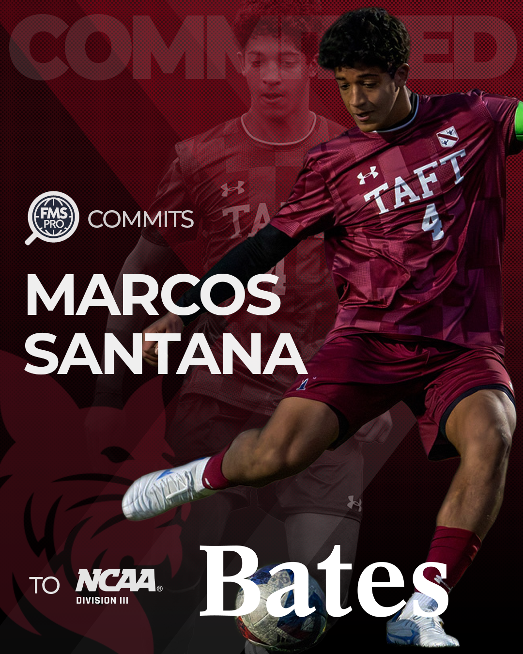 Marcos Santana Bates College soccer commitment