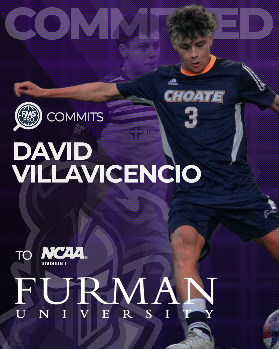 David Villavicencio signs with Furman University soccer
