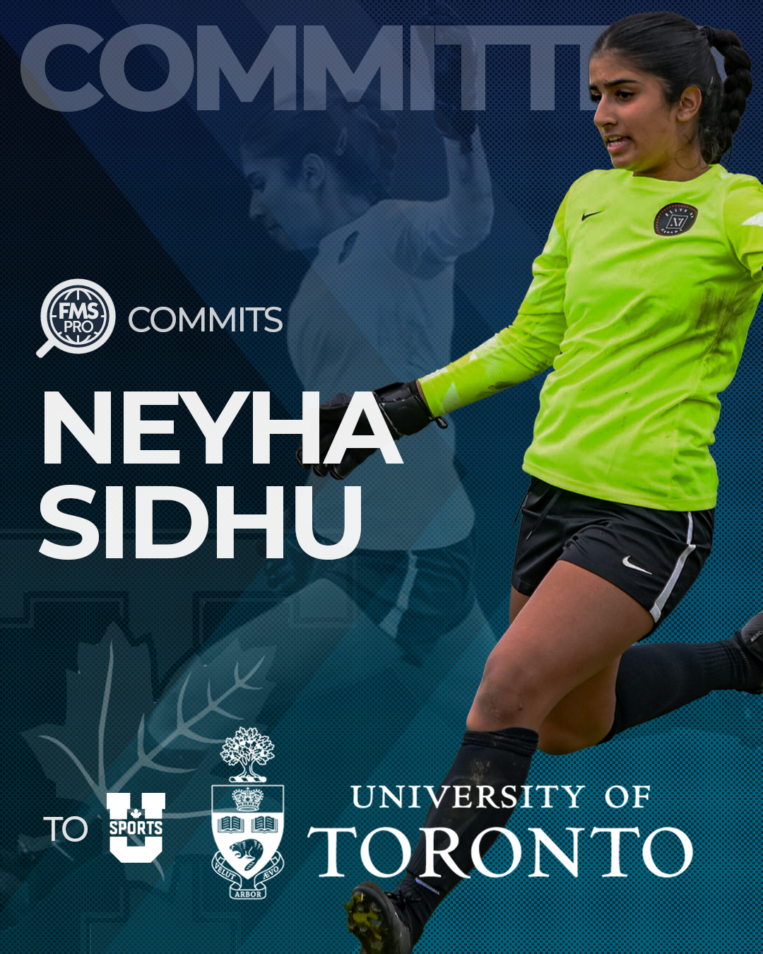 Neyha Sidhu goalkeeper Burnaby FC League1 BC University of Toronto
