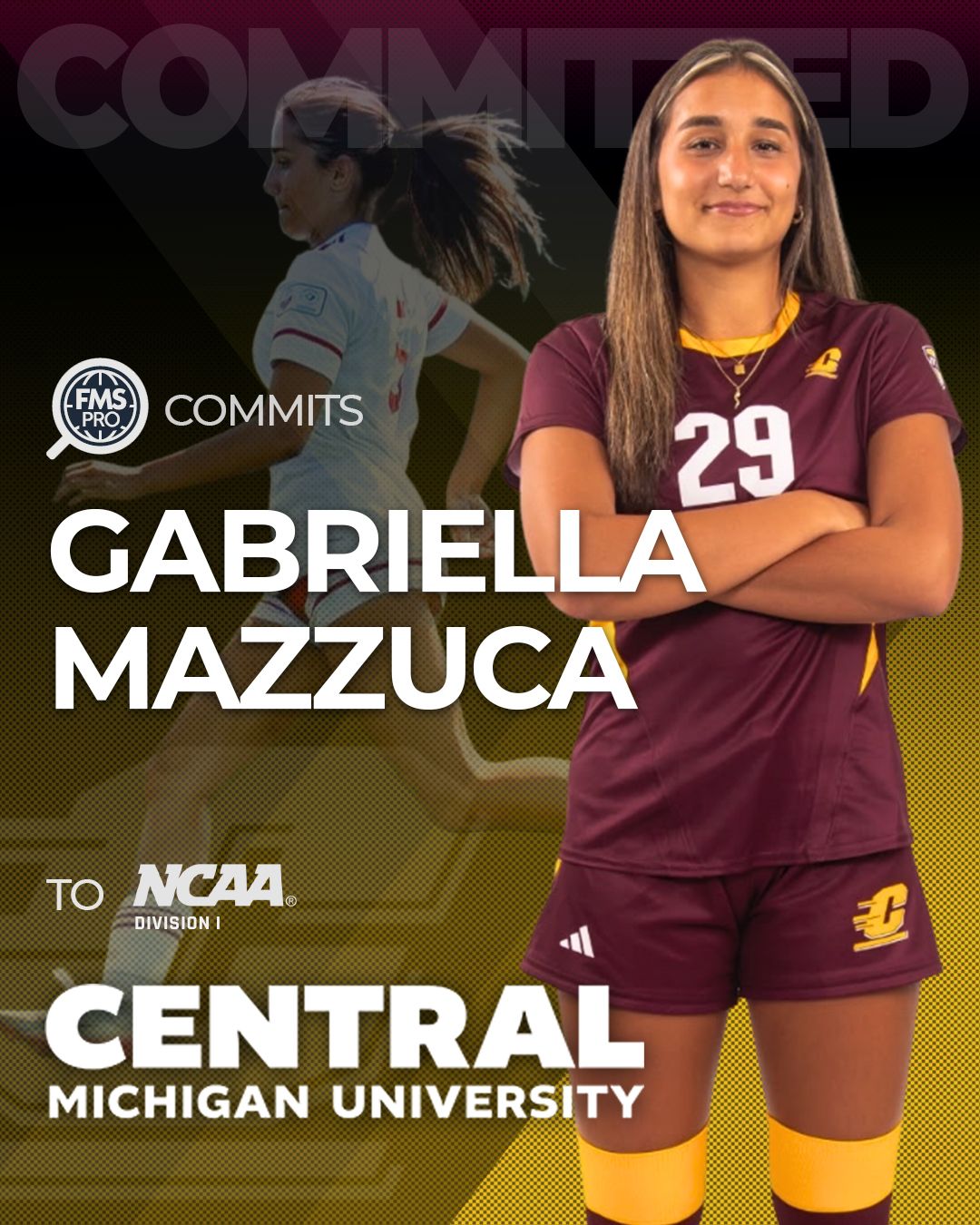 FMSpro commits Gabriella Mazzuca to Central Michigan University